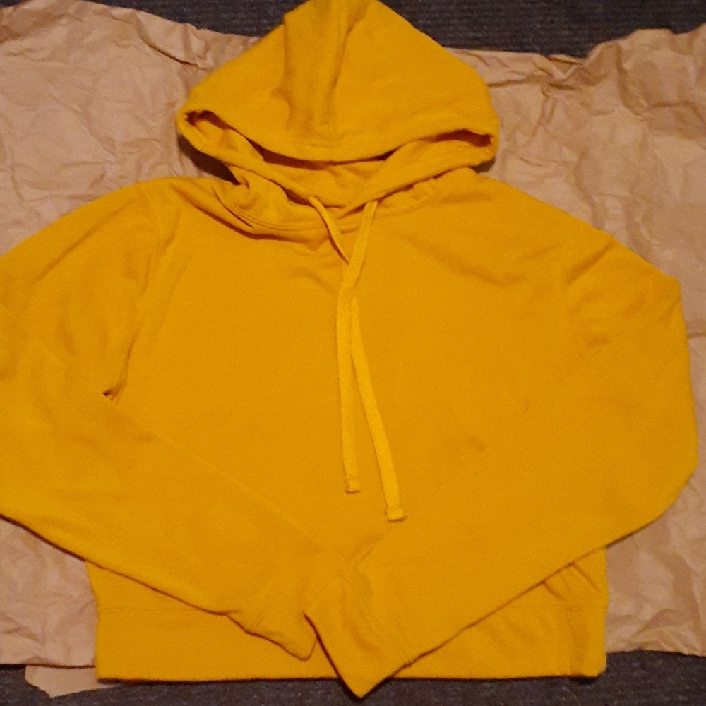 Orange Cotton On Hoodie Cropped Medium